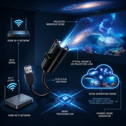 𝐁𝐕𝐉® ✨𝐍𝐄𝐗𝐓-𝐆𝐄𝐍 𝐒𝐌𝐀𝐑𝐓 𝐏𝐑𝐎𝐉𝐄𝐂𝐓𝐈𝐎𝐍 𝐇𝐃 𝐒𝐦𝐚𝐫𝐭 𝐃𝐲𝐧𝐚𝐦𝐢𝐜 𝟓𝐃 𝐇𝐨𝐥𝐨𝐠𝐫𝐚𝐩𝐡𝐢𝐜 𝐍𝐢𝐠𝐡𝐭 𝐋𝐢𝐠𝐡𝐭 𝐏𝐫𝐨𝐣𝐞𝐜𝐭𝐨𝐫