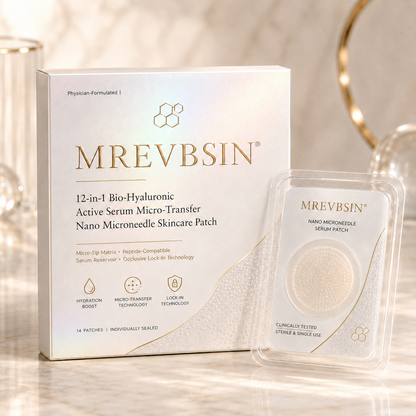 𝐏𝐡𝐲𝐬𝐢𝐜𝐢𝐚𝐧-𝐅𝐨𝐫𝐦𝐮𝐥𝐚𝐭𝐞𝐝 💄 | 𝐌𝐑𝐄𝐕𝐁𝑺𝑰𝑵® 𝟏𝟐-𝐢𝐧-𝟏 𝐁𝐢𝐨-𝐇𝐲𝐚𝐥𝐮𝐫𝐨𝐧𝐢𝐜 𝐀𝐜𝐭𝐢𝐯𝐞 𝐒𝐞𝐫𝐮𝐦 𝐌𝐢𝐜𝐫𝐨-𝐓𝐫𝐚𝐧𝐬𝐟𝐞𝐫 × 𝐍𝐚𝐧𝐨 𝐌𝐢𝐜𝐫𝐨𝐧𝐞𝐞𝐝𝐥𝐞 𝐒𝐤𝐢𝐧𝐜𝐚𝐫𝐞 𝐏𝐚𝐭𝐜𝐡 𝐰𝐢𝐭𝐡 𝐌𝐢𝐜𝐫𝐨-𝐓𝐢𝐩 𝐌𝐚𝐭𝐫𝐢𝐱, 𝐏𝐞𝐩𝐭𝐢𝐝𝐞-𝐂𝐨𝐦𝐩𝐚𝐭𝐢𝐛𝐥𝐞 𝐒𝐞𝐫𝐮𝐦 𝐑𝐞𝐬𝐞𝐫𝐯𝐨𝐢𝐫 & 𝐎𝐜𝐜𝐥𝐮𝐬𝐢𝐯𝐞 𝐋𝐨𝐜𝐤-𝐈𝐧 𝐓𝐞𝐜𝐡𝐧𝐨𝐥𝐨𝐠𝐲